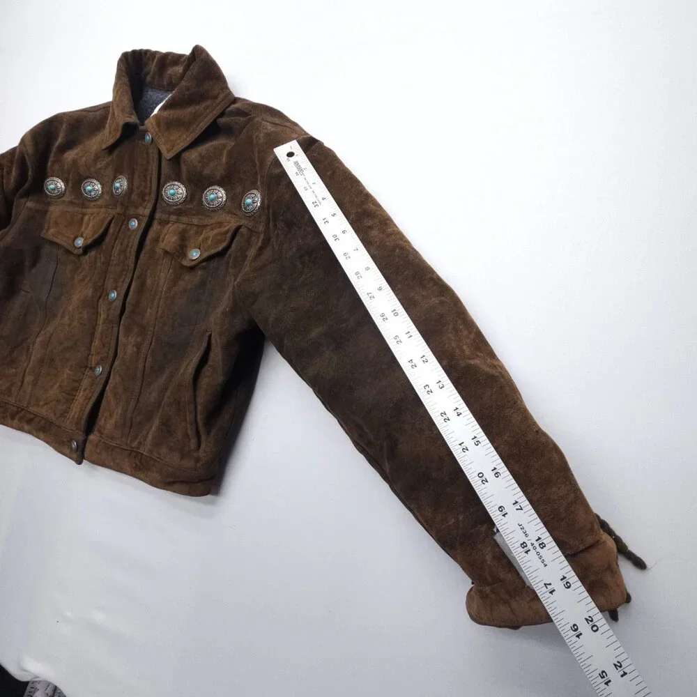 Moschino Vintage Southwestern Fringe Velvet Jacket - Picture 11 of 13